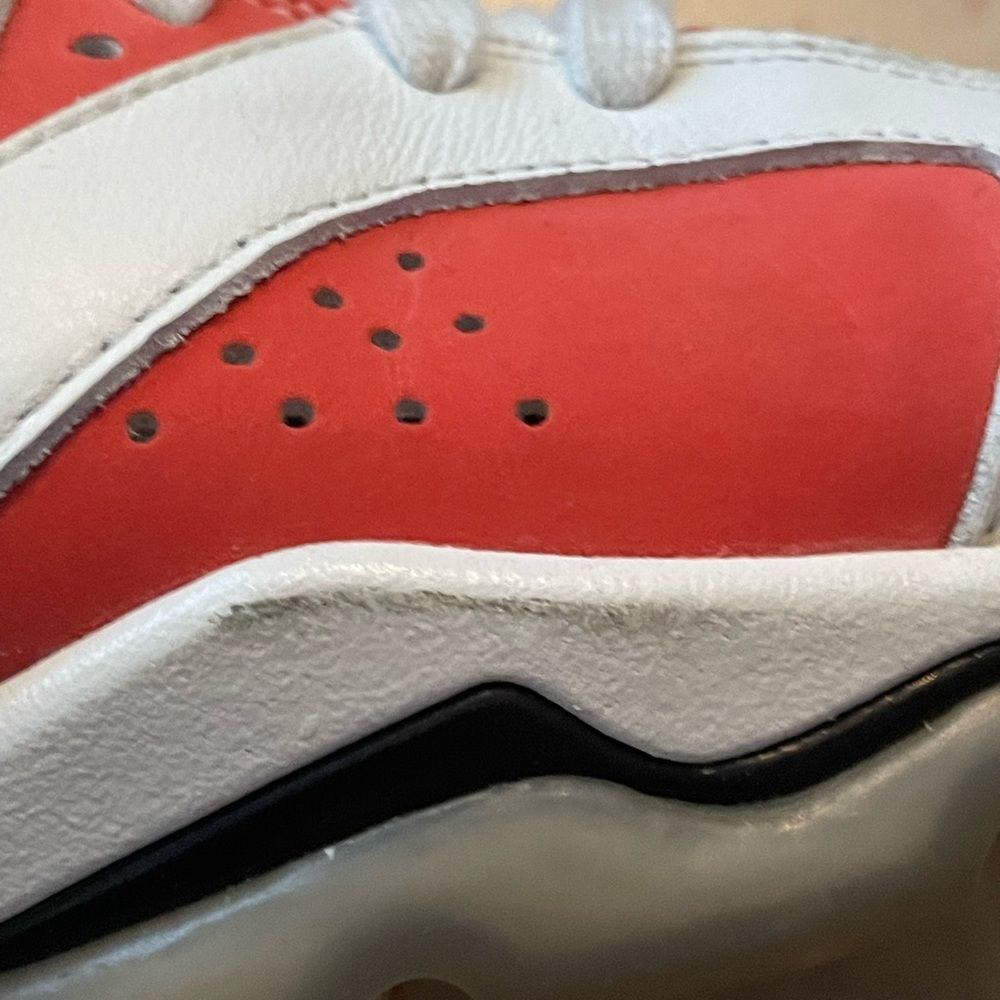 💥 Nike Air Jordan 6 Retro GS Gatorade Orange White Sneakers Shoes ~ Size 7Y💥 - Picture 9 of 13